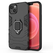 Ring Armor case for iPhone 14 armored cover magnetic holder ring black, Hurtel