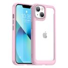 Outer Space Case iPhone 14 Plus hard cover with a gel frame pink, Hurtel
