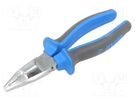 Pliers; for gripping and cutting,universal,crimping; 180mm UNIOR