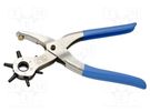 Pliers; for making holes in leather, fabrics and plastics UNIOR