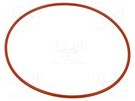 O-ring gasket; silicone; Thk: 1.5mm; Øint: 65mm; red; -60÷160°C ORING USZCZELNIENIA TECHNICZNE