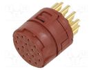 Connector: M23; contact insert; PIN: 16; soldering; 7A; 100V LAPP
