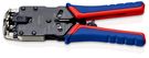 KNIPEX 97 51 12 SB Crimping Pliers for Western plugs with multi-component grips burnished 200 mm (self-service card/blister)