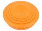Grommet; elastomer thermoplastic TPE; orange; Øcable: 0÷28mm OBO BETTERMANN