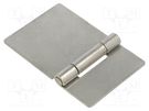 Hinge; Width: 90mm; stainless steel; H: 60mm; for welding ELESA+GANTER
