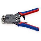 Crimp lever pliers for Western plugs Western connector RJ10 (4-pin) 7.65 mm, RJ11/12 (6-pin) 9.65 mm, RJ45 (8-pin) 11.68 mm