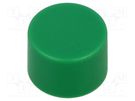 Button; 11.5mm; green; SMS SCHURTER