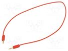 Test lead; 60VDC; 30VAC; 10A; banana plug 2mm,both sides; red STÄUBLI