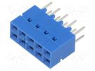 Socket; PCB to PCB; female; PIN: 10; 2.54mm; THT; Dubox®; 2A; FCI Amphenol Communications Solutions