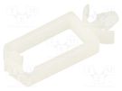 Snap handle; polyamide; natural; Cable P-clips HELLERMANNTYTON