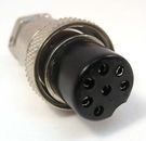 Socket microphone, cable mount, 7 pin