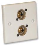 WALL PLATE, 2 X PHONO CONNECTOR