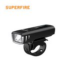 Bicycle flashlight BL10, with reflector and light sensor, rechargable USB C, 250lm, 5W, IP43
