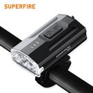 Bicycle flashlight BL22, 450lm, 3W, rechargable USB, 1800mAh, IP54