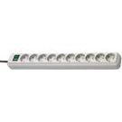 Extension Socket Eco-Line 10-Way 3.00 m Grey - Protective Contact TYPE F