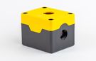 Enclosure for control switches 1 holes yellow Highly