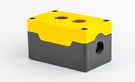 Enclosure for control switches 2 holes yellow Highly