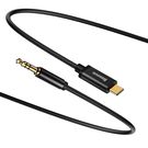 Cable / Adapter USB C plug - 3.5mm audio plug 1.2m black BASEUS