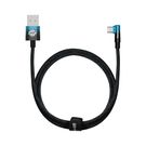 Cable USB A Plug - USB C Plug 90° Angled 1.0m 100W (do not compatible with iPhone 15) Blue / Black MVP ElbowBASEUS