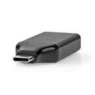 USB-C™ Adapter | USB 3.2 Gen 1 | USB-C™ Male | HDMI™ Output | 4K@60Hz | Round | Nickel Plated | Black / Grey | Box