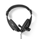 PC Headset | Over-Ear | Stereo | 1x 3.5 mm / 2x 3.5 mm | Fold-Away Microphone | Black