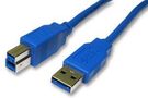 LEAD, USB3.0 A MALE-B MALE 2M BLUE