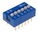DIP Switch 12 pins, ON-OFF; 0.05A/12VDC, THT