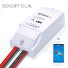 Умный переключатель, управляемый Sonoff - Dual, Wi-Fi, 2,4–2,5 ГГц, 3500 Вт / 2200 Вт, 90 ... 250 В переменного тока, 16 А / 10 А, 2 канала, Sonoff