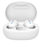 Juhtmeta Bluetooth 5.0 kõrvaklapid mikrofoniga, valge