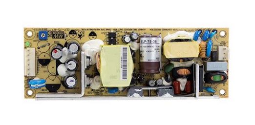 75W single output open frame power supply 15V 5A, PFC, Mean Well