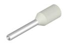 Wire-end ferrule, insulated, 10 mm, 8 mm, white
