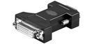 Üleminek / VGA adapter VGA isane - DVI-I 24 + 5-pin emane, must