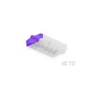 Splices, Closed End Splice, 22 – 14 AWG Wire Size, .5 – 2.5 mm² Wire Size, Splice Capacity 6, Standard, Purple, Length 28.2 mm, Bag, Solid Wire