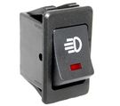 Rocker switch; car light swich 2 pos, 4 pind, with light indication