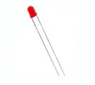 LED Ø3mm; red; frosted;