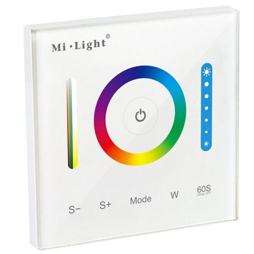 LED controller with wall-mounted panel P3 12-24V, 5x5A, RGB +CCT, Mi-Light