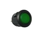 Switch:push-button; OFF-ON fixed, 4pins; 3A/125VAC DPST, illuminated LED green