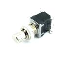Switch:push-button; ON-ON nonfixed, 6pins 1A/12VDC SPST metal, Ø12mm
