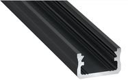 Профильная алюминиевая анодированная поверхность светодиодной ленты черного цвета, A, 1м LUMINES