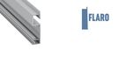 Алюминиевый профиль для встраиваемых светодиодных лент, настенный, FLARO, 1м LUMINES