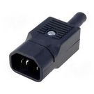 Plug IEC C14 cable mount 250V 10A Bulgin