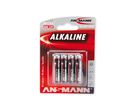 Alkaline battery LR03 (AAA) 1.5V 1250mAh ANSMANN (4vnt blister)