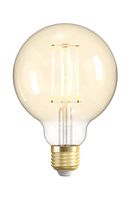 LED filament bulb E27, 230V, 4.9W, 470lm, 2700K - 6500K, CCT, G95, smart Wi-Fi, app controllable, TUYA / Smart Life, WOOX