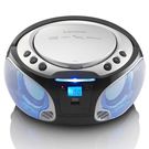 SCD-550SI Portable FM Radio CD/MP3/USB/Bluetooth® player with LED lighting Silver