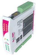 Industrial I/O module with Modbus RTU/ASCII communication - 16 Digital Inputs,  PNP or NPN type. Power supply 10-38 V DC; 10-28 V AC