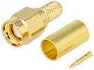 Connector SMA plug crimped 50Ω RG58, gold plated