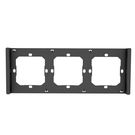 Frame for 3 M5-80 smart wall switches, horizontal, black, SONOFF