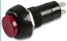 PUSHBUTTON SWITCH, SPST, 1A, 250V, RED