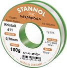 Solder wires Sn96.5Ag3Cu0.5 0.7mm 100g with flux Stannol