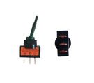 Toggle switch ON-OFF 3 pins. 2 pos. fixed 20A/12V SPST green illumination